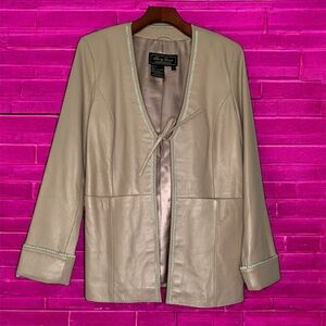 Terry Lewis Genuine Leather Jacket Blazer S